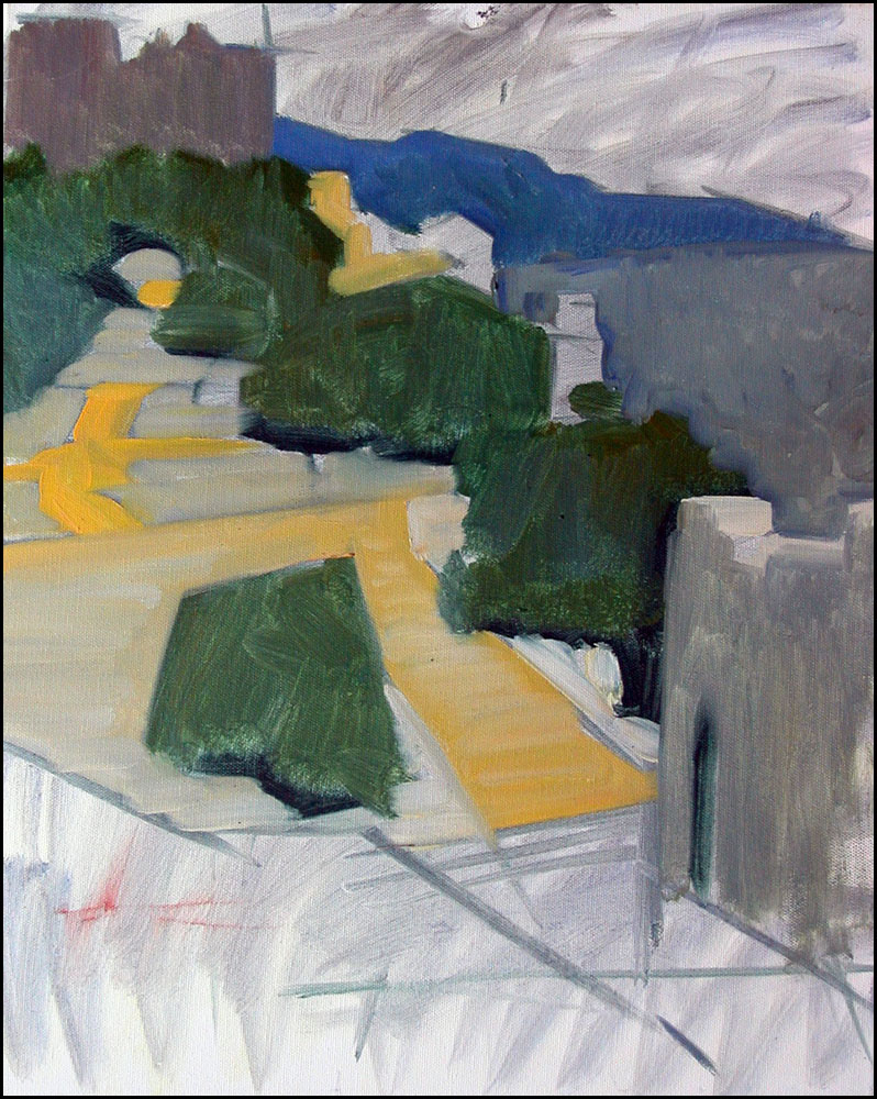 Landscape In Upper Galilee, oil on canvas, 11x14 inches