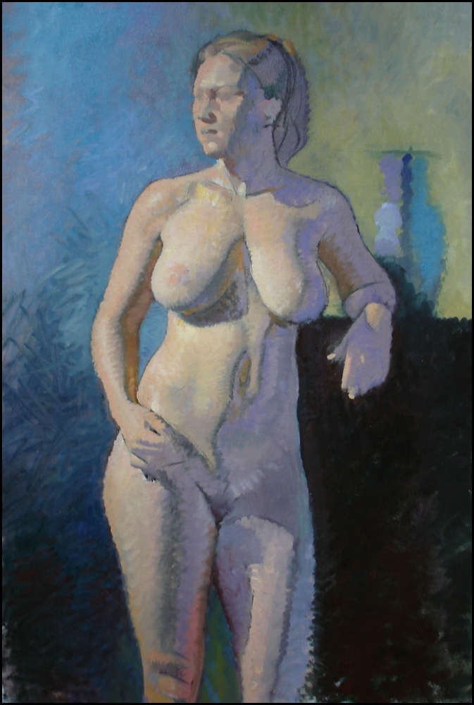 Female Nude, oil on canvas, 24x36 inches